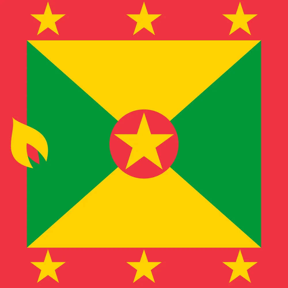 Caribbean Flag Square Cotton Bandanas