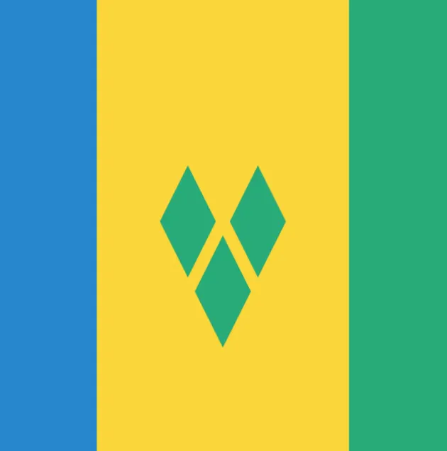 Caribbean Flag Square Cotton Bandanas