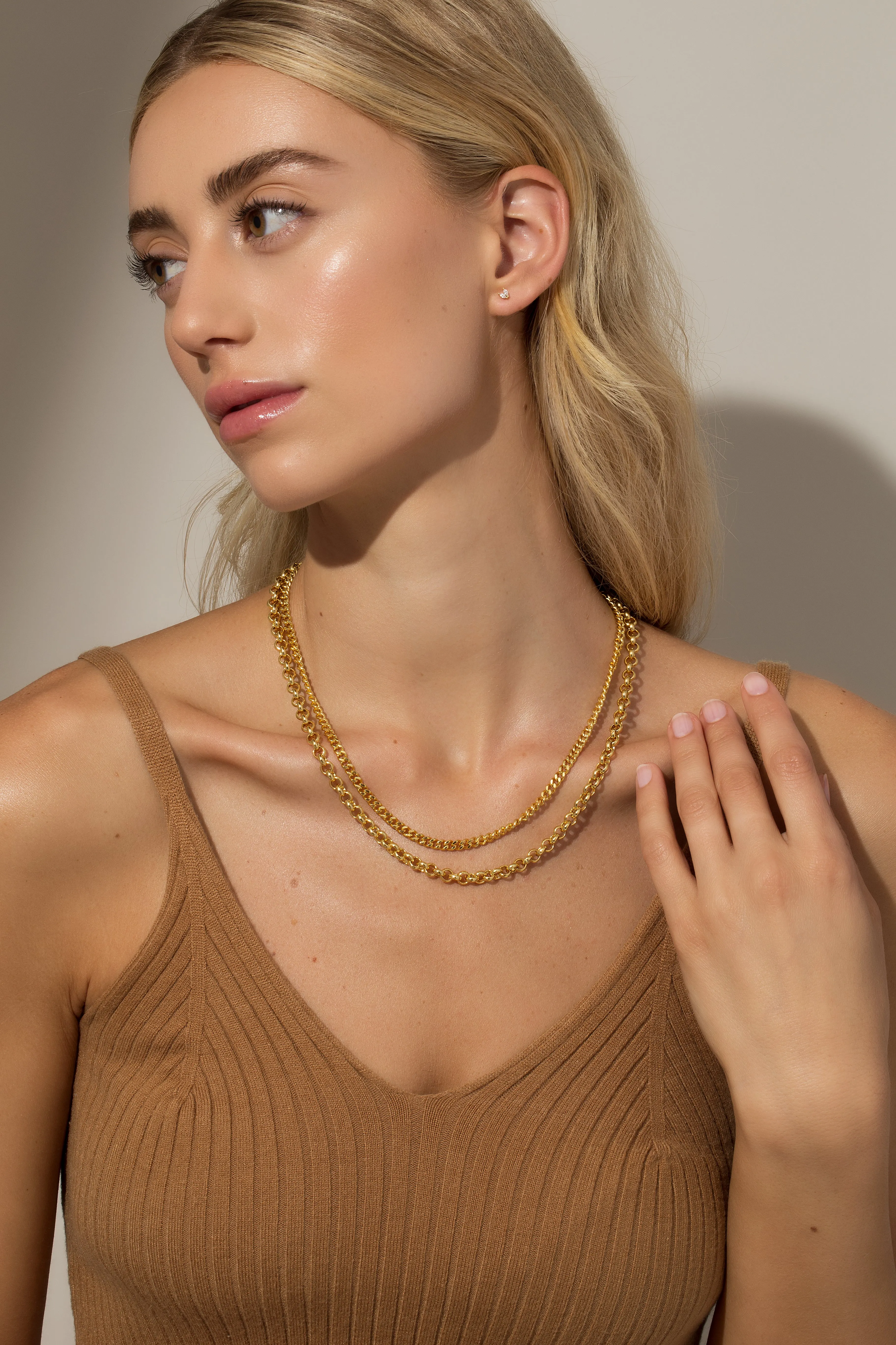 Double Up Chain Necklace