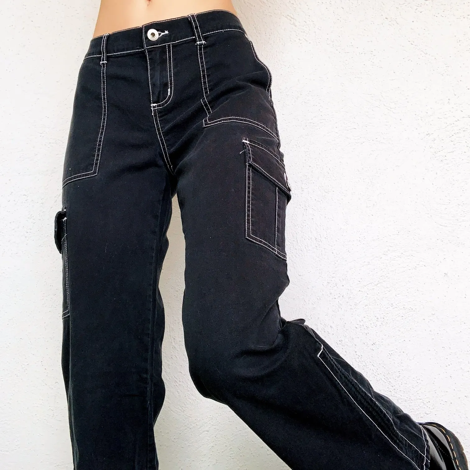 Early 2000s Faded Black Cargos