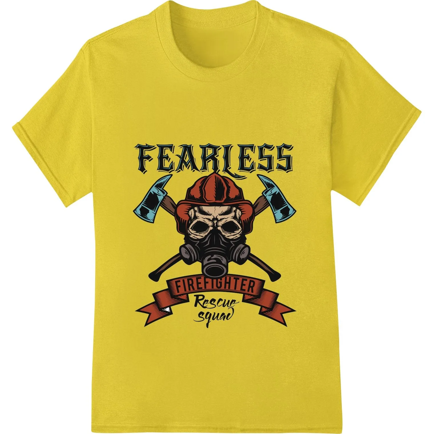 Fearless Firefighter Skull - Bold Heat Transfer Print
