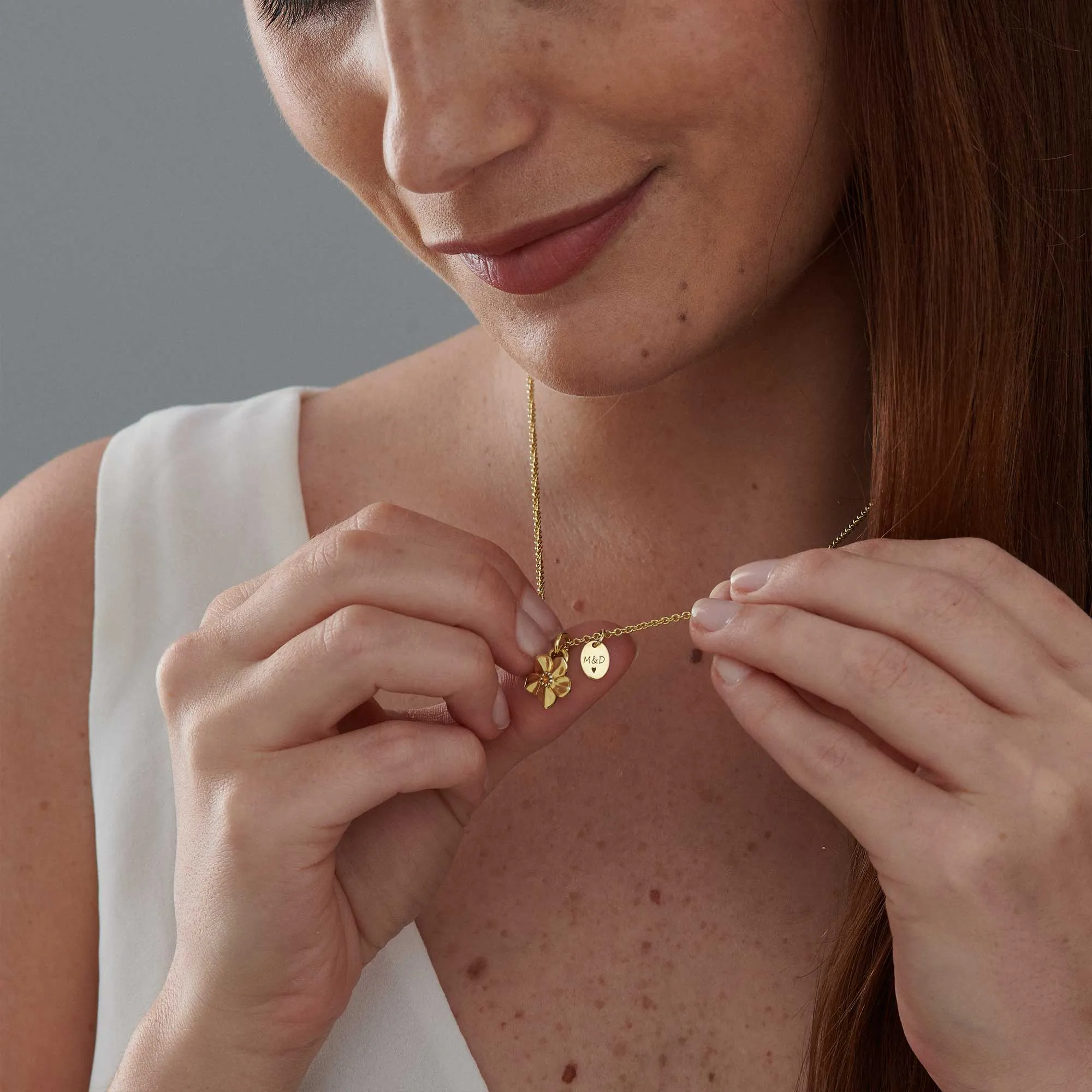 Gold Vermeil Everlasting Memory Personalised Necklace