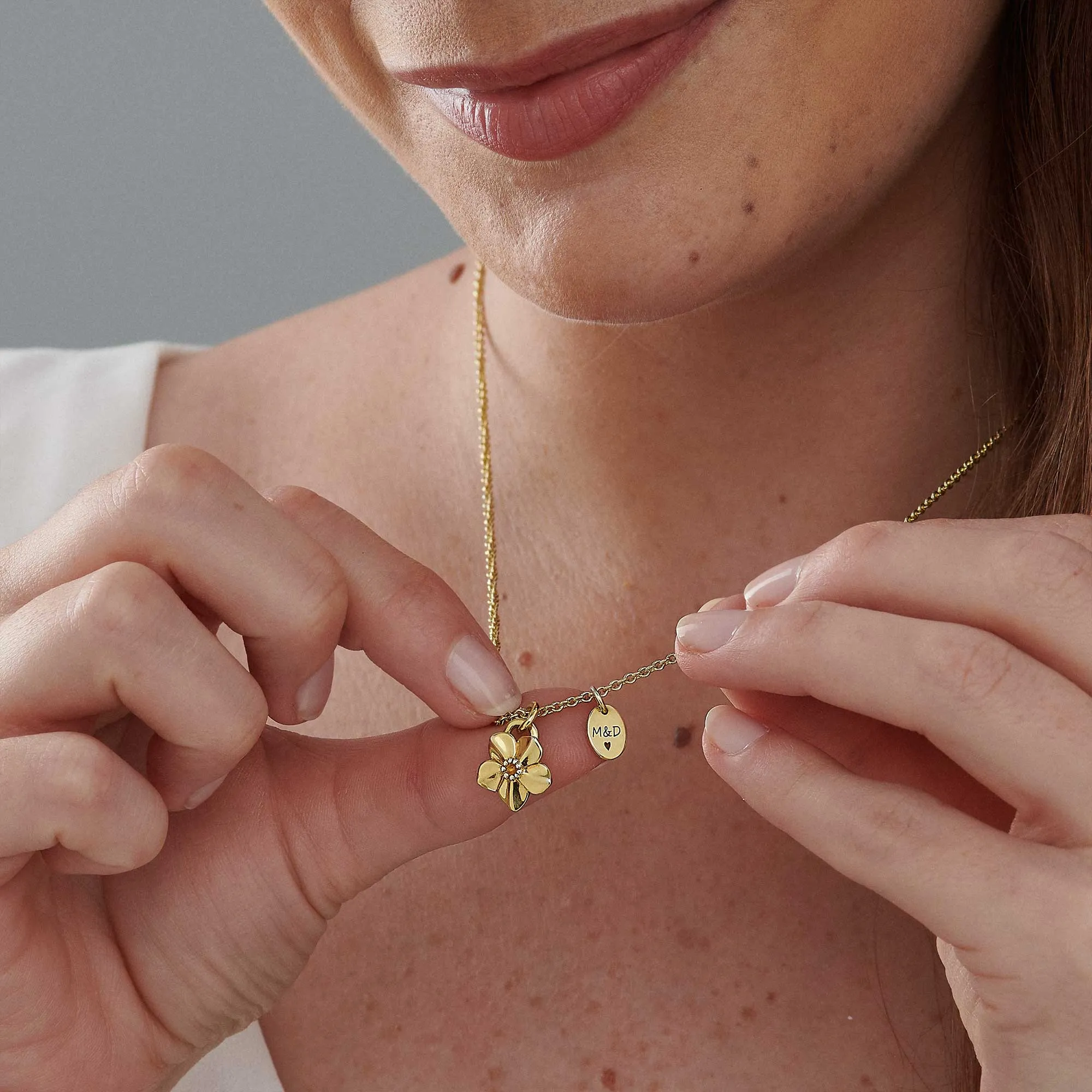 Gold Vermeil Everlasting Memory Personalised Necklace