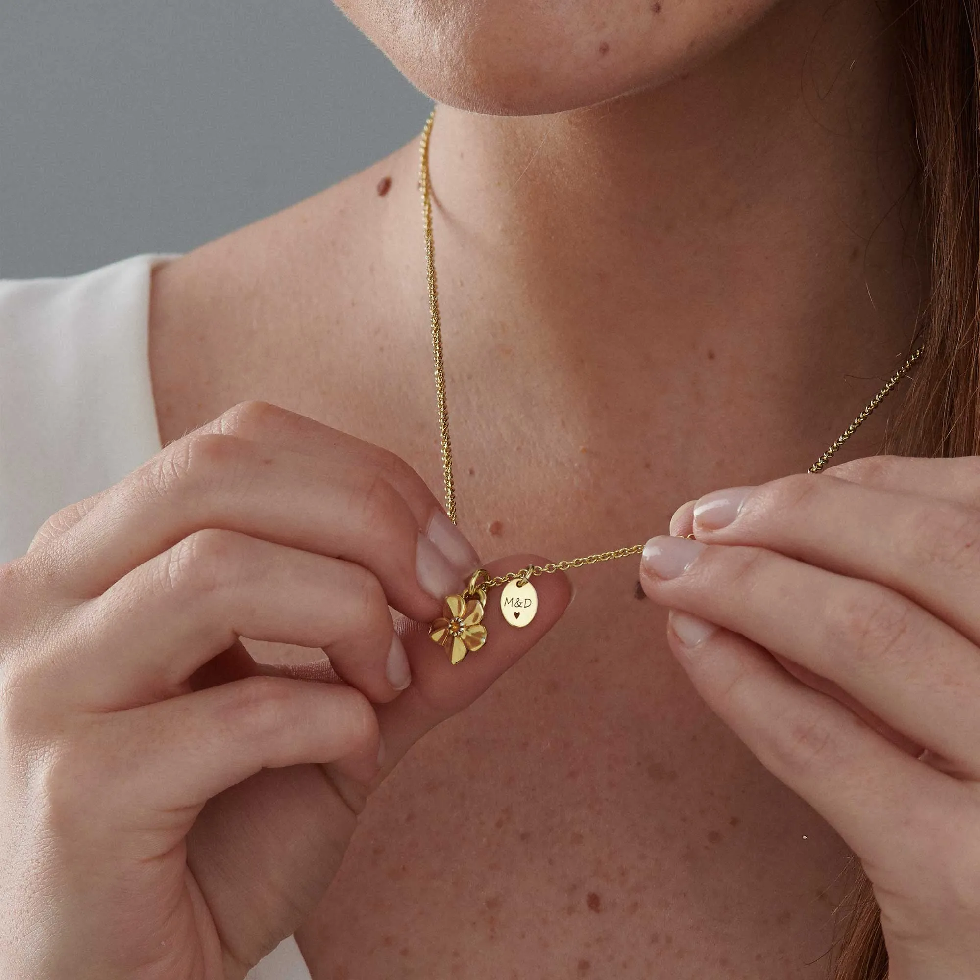 Gold Vermeil Everlasting Memory Personalised Necklace