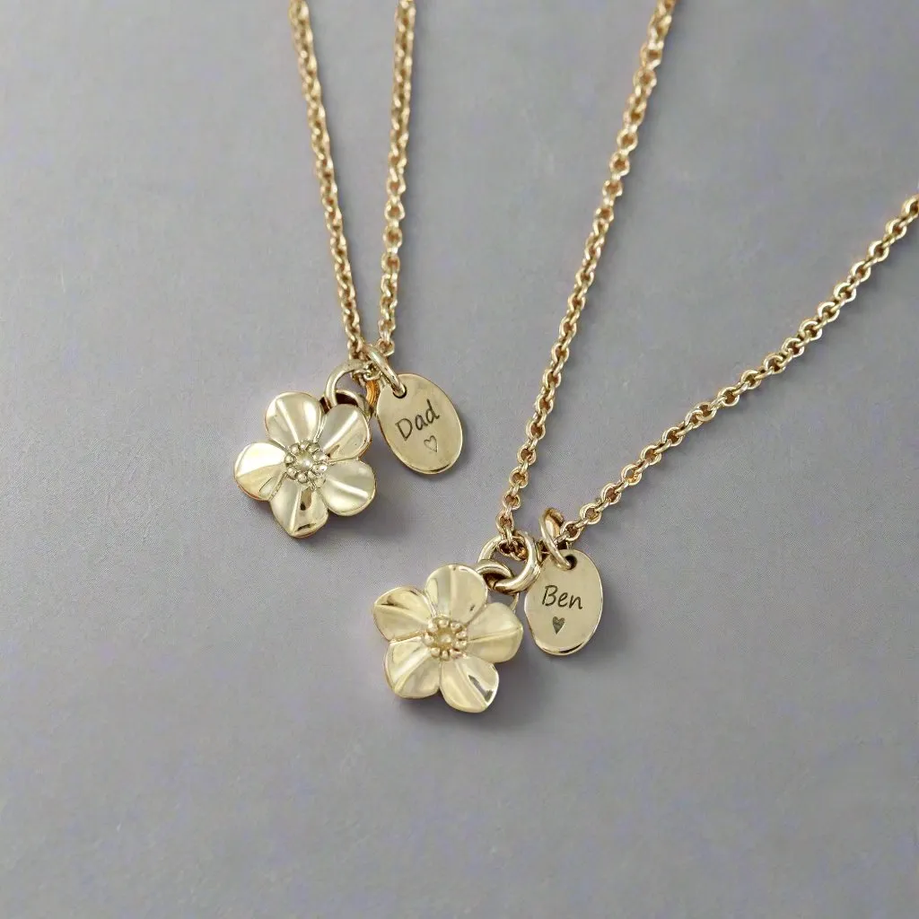 Gold Vermeil Everlasting Memory Personalised Necklace
