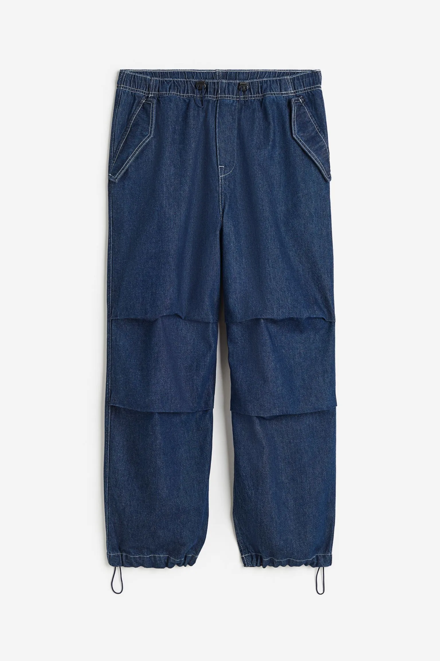 H&M Loose Fit Parachute Jeans, dark blue