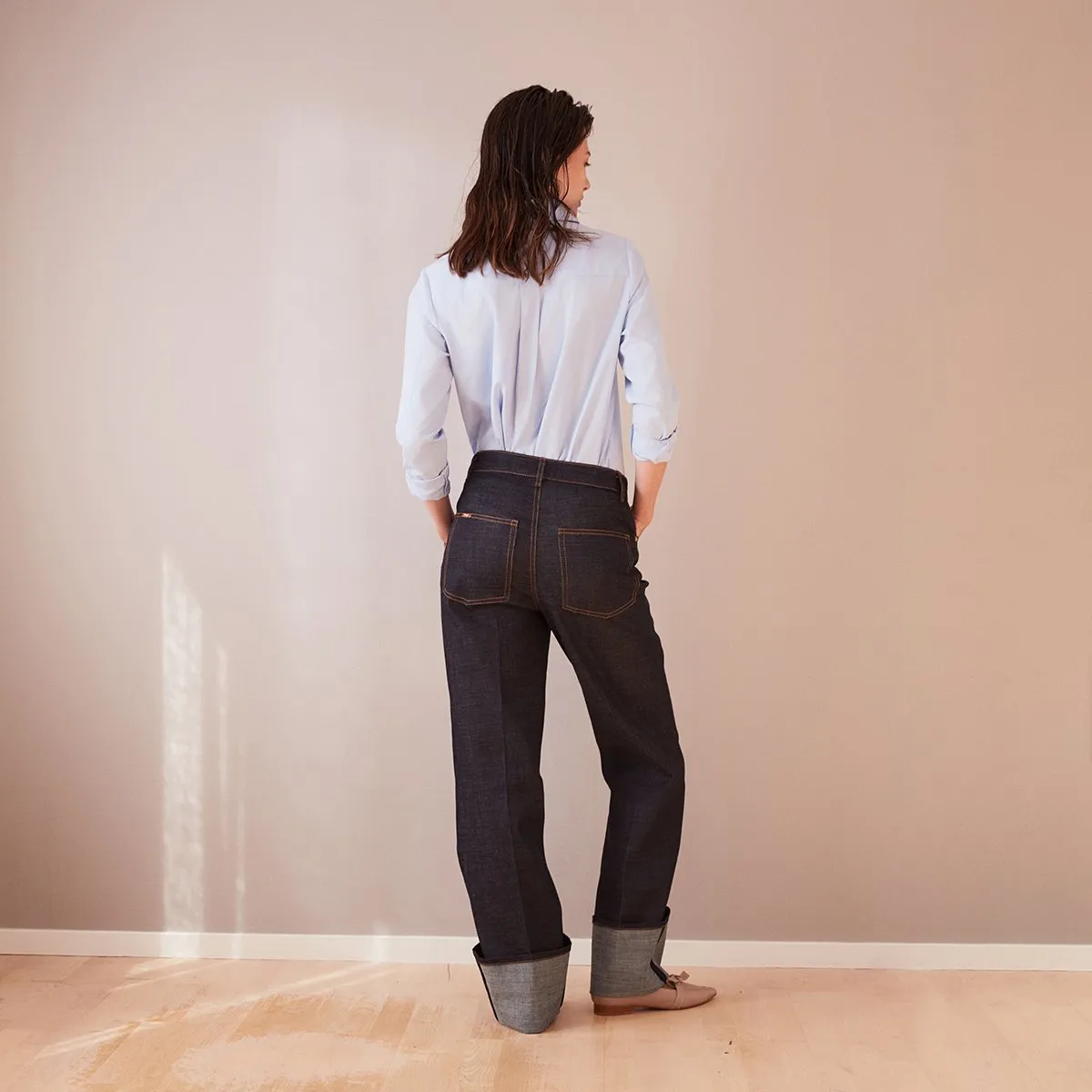 Jazz Loose Fit Jeans With Cuff Blue