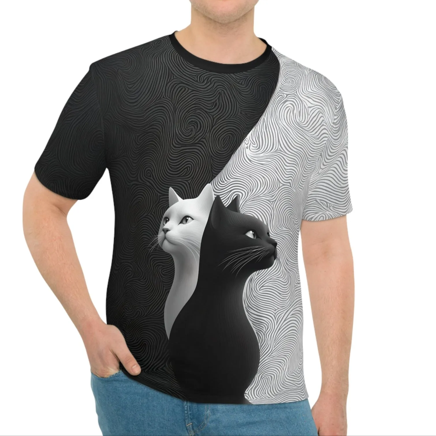 Katzen - Lockeres T-Shirt