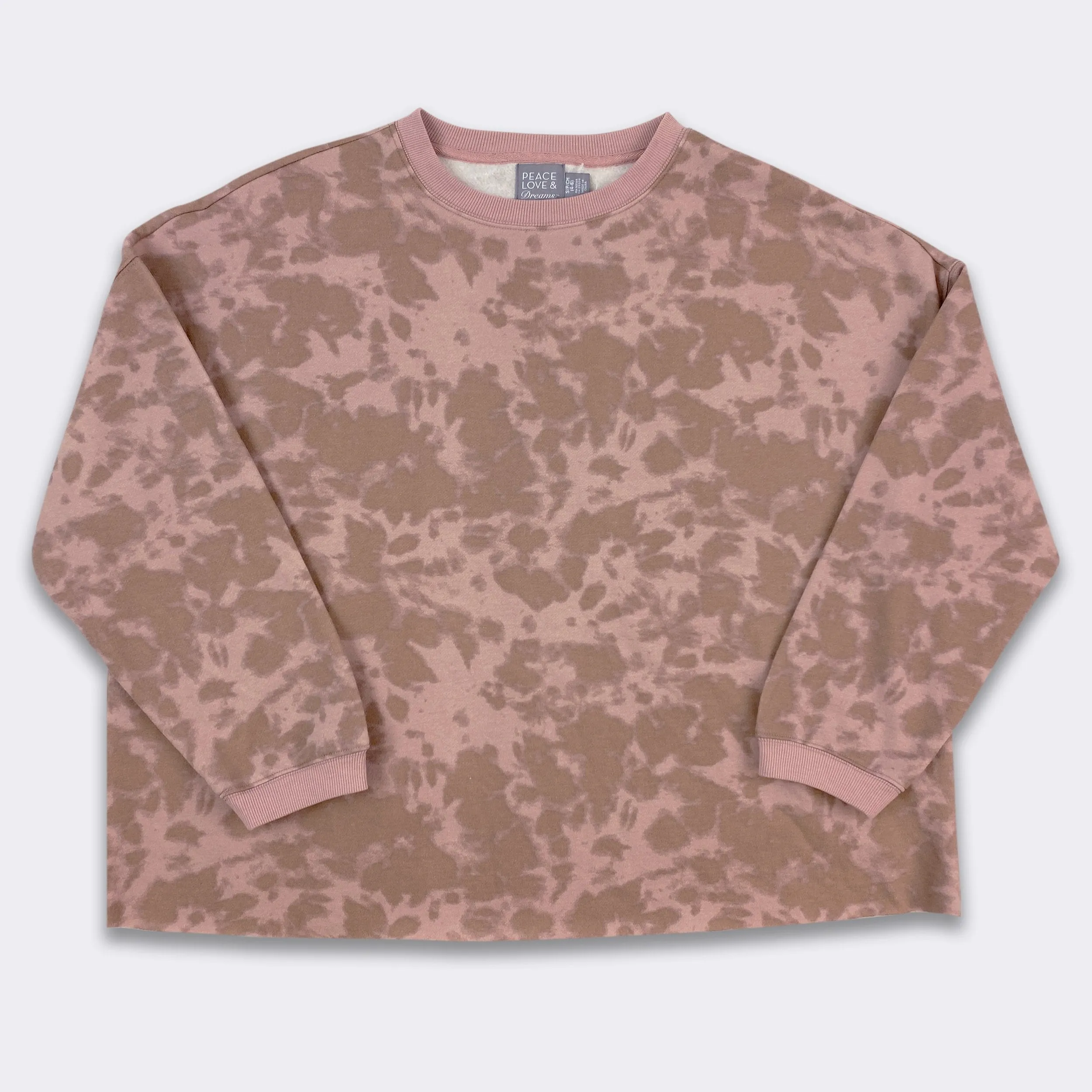 Ladies' Nomad Brown Tie Dye Comfortwear Collection Sweatshirt