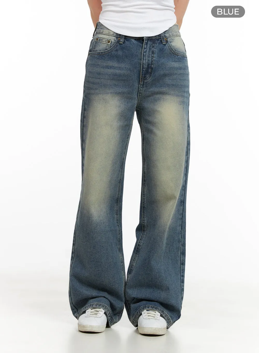 Lexi Vintage Washed Wide Fit Baggy Jeans CG420