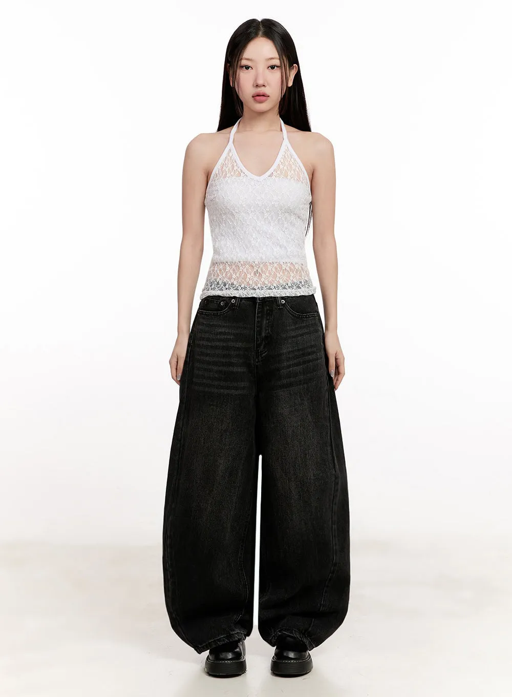 Lianty Washed Baggy Jeans IM524
