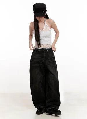 Lianty Washed Baggy Jeans IM524