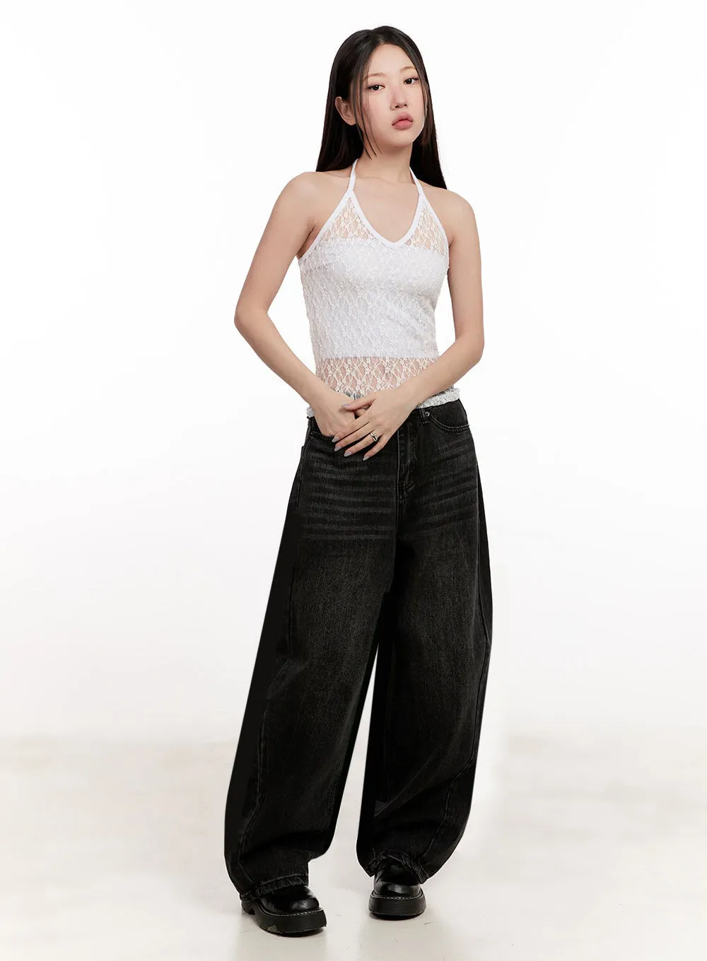 Lianty Washed Baggy Jeans IM524