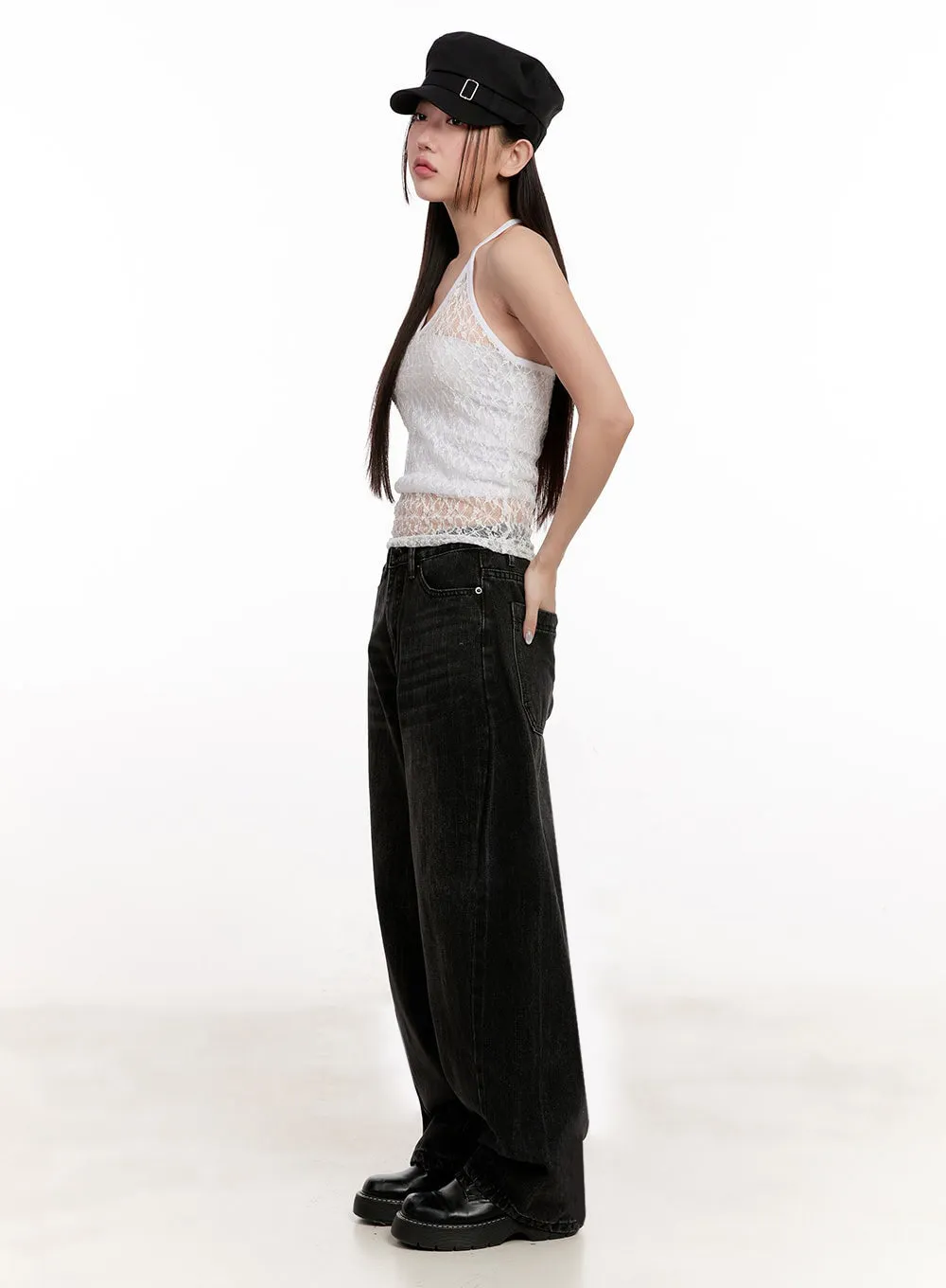 Lianty Washed Baggy Jeans IM524