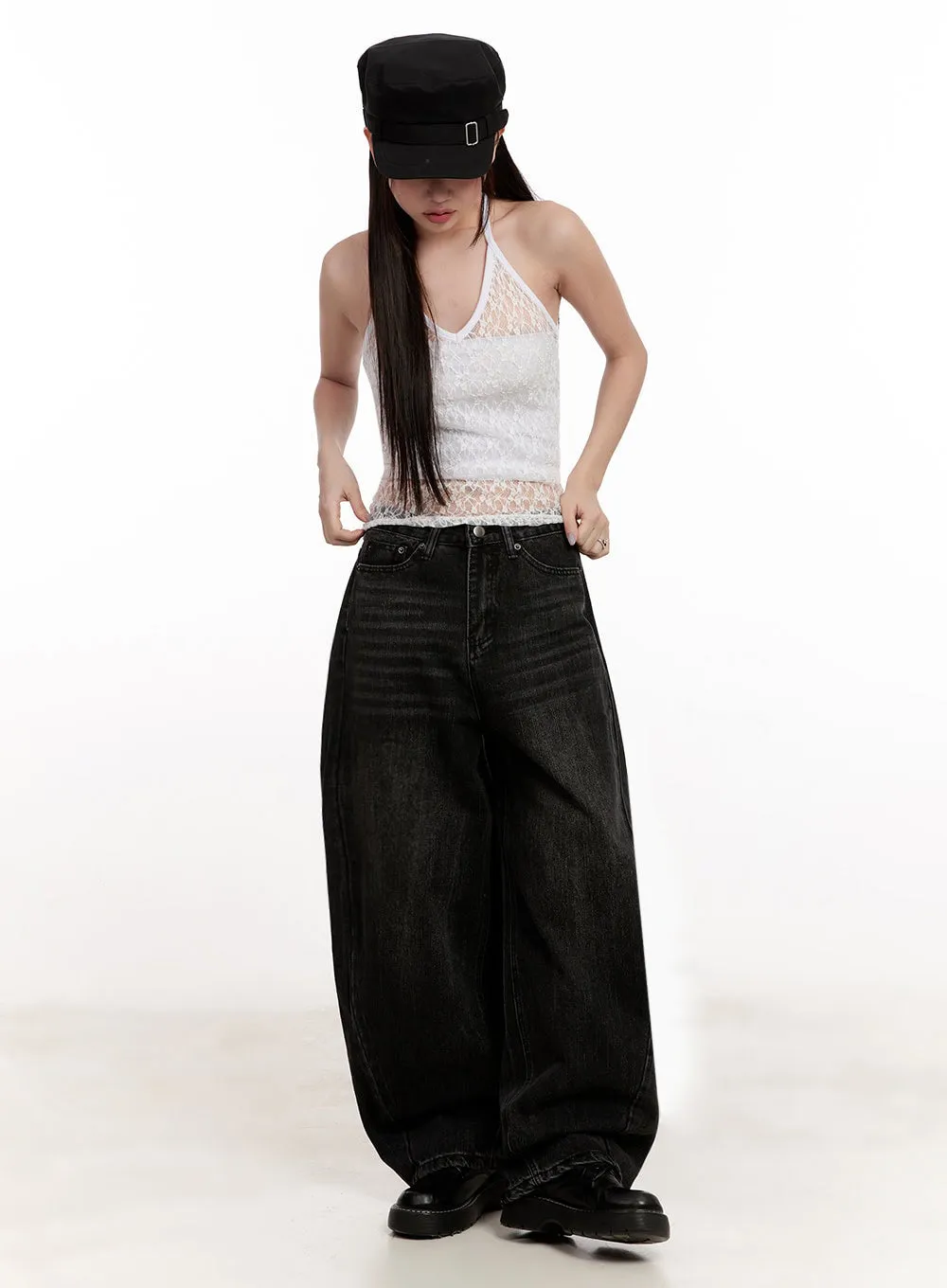 Lianty Washed Baggy Jeans IM524