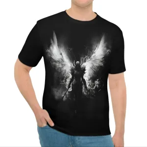 Lockeres T-Shirt – Angelic Warrior Graphic Tee