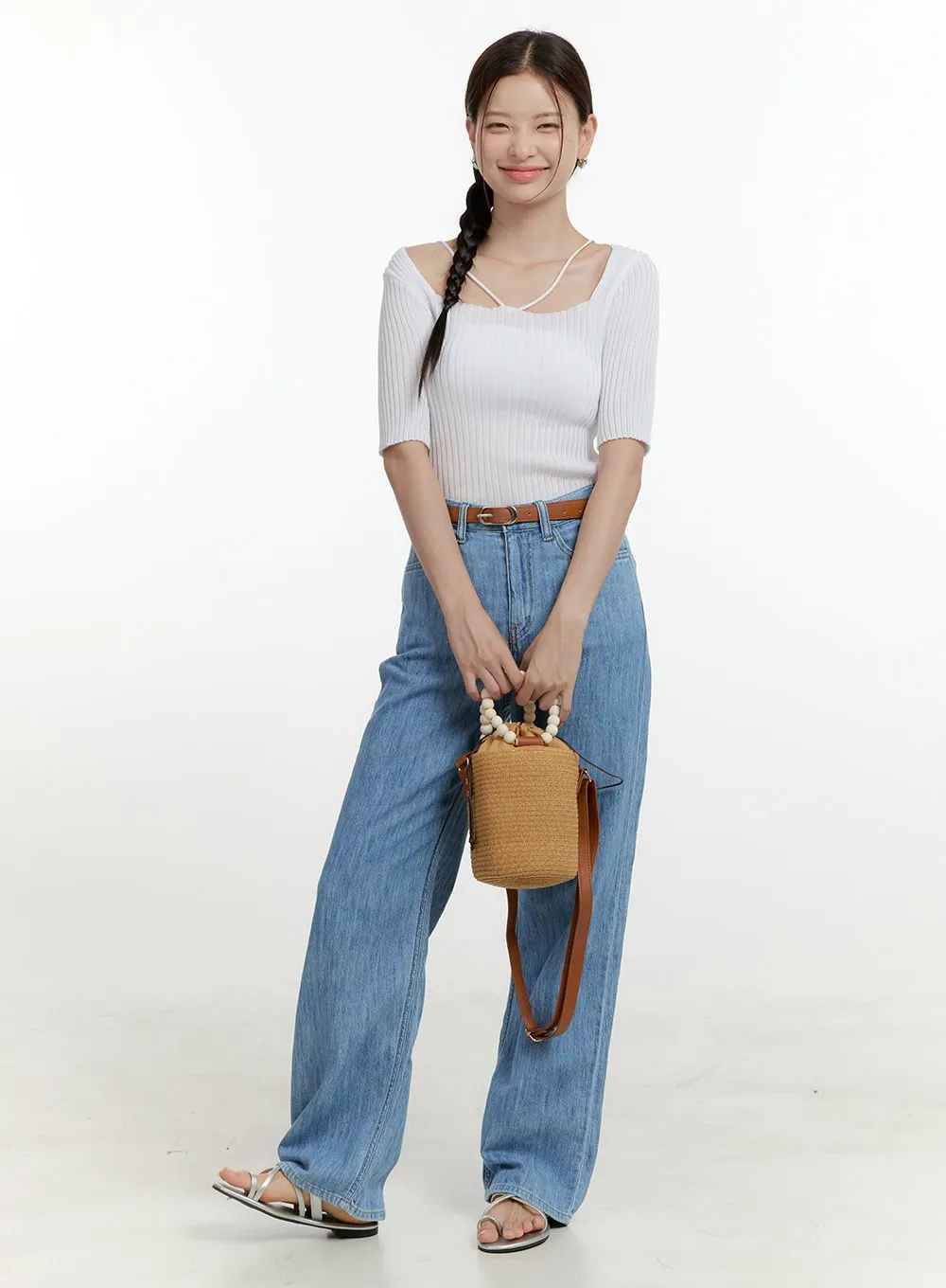 Loose Fit Straight Jeans OL424