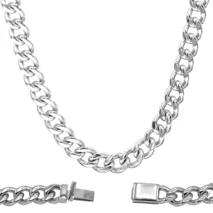 Miami Cuban Link Chain Necklace Stainless Steel