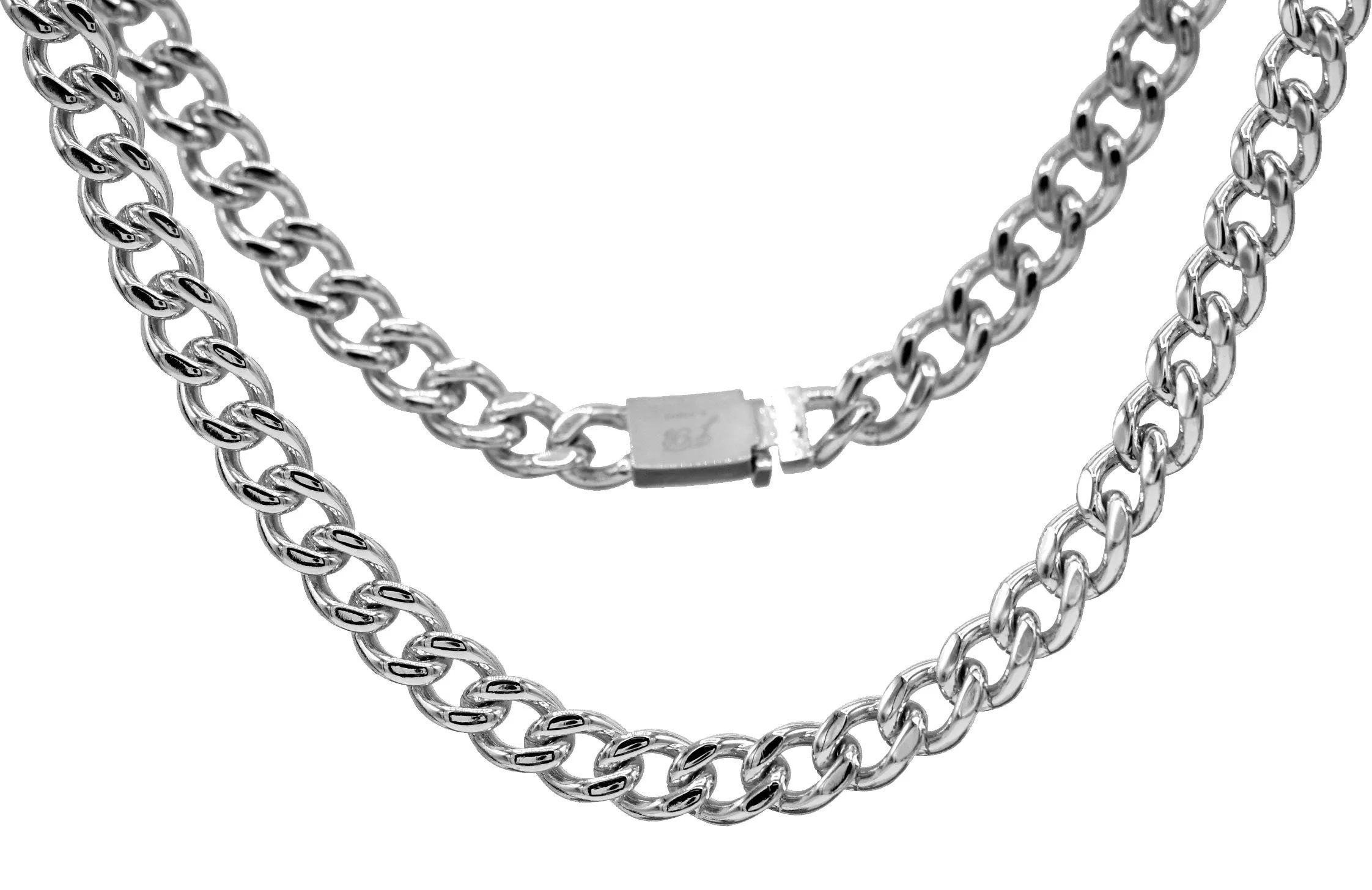 Miami Cuban Link Chain Necklace Stainless Steel
