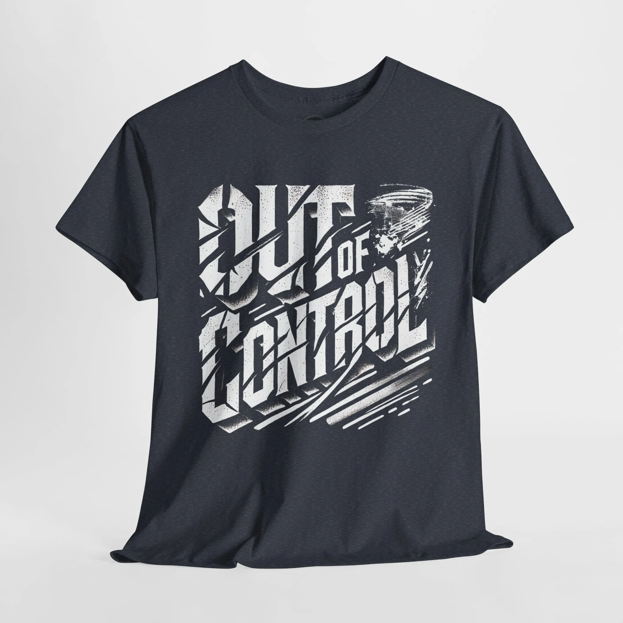 Out of Control Graphic Tee - Unisex Heavy Cotton T-Shirt, Edgy Streetwear, Aesthetic Statement Shirt, Music Festival Outfit, Trendy Casual Apparel