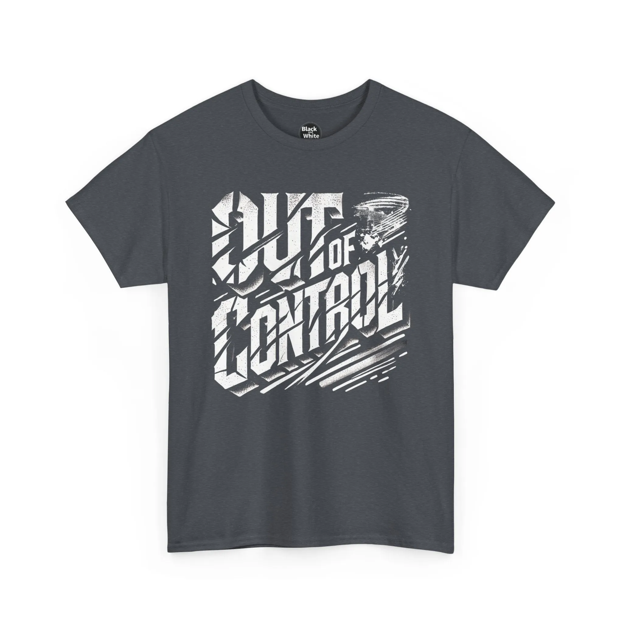 Out of Control Graphic Tee - Unisex Heavy Cotton T-Shirt, Edgy Streetwear, Aesthetic Statement Shirt, Music Festival Outfit, Trendy Casual Apparel
