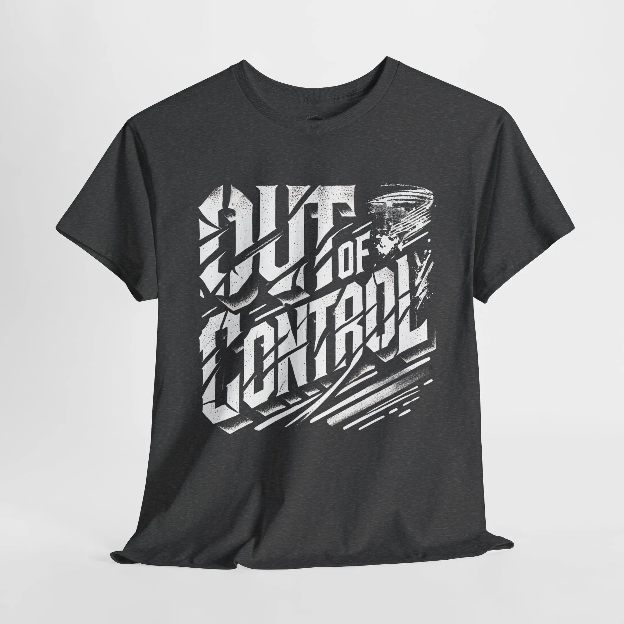Out of Control Graphic Tee - Unisex Heavy Cotton T-Shirt, Edgy Streetwear, Aesthetic Statement Shirt, Music Festival Outfit, Trendy Casual Apparel