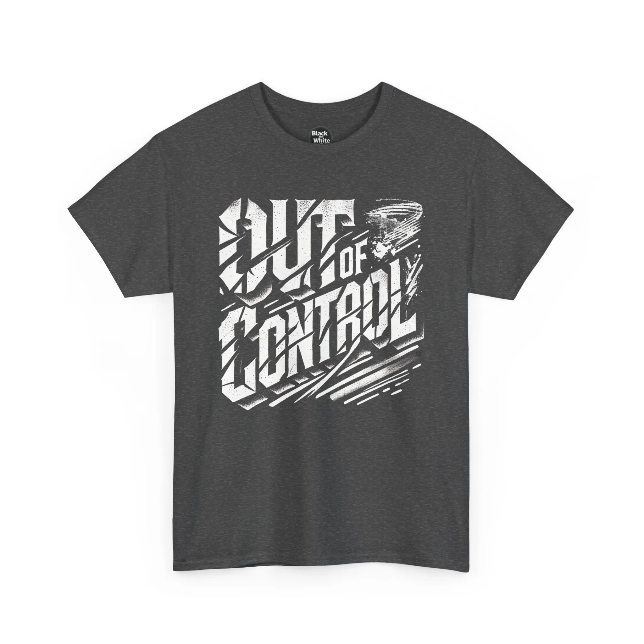 Out of Control Graphic Tee - Unisex Heavy Cotton T-Shirt, Edgy Streetwear, Aesthetic Statement Shirt, Music Festival Outfit, Trendy Casual Apparel