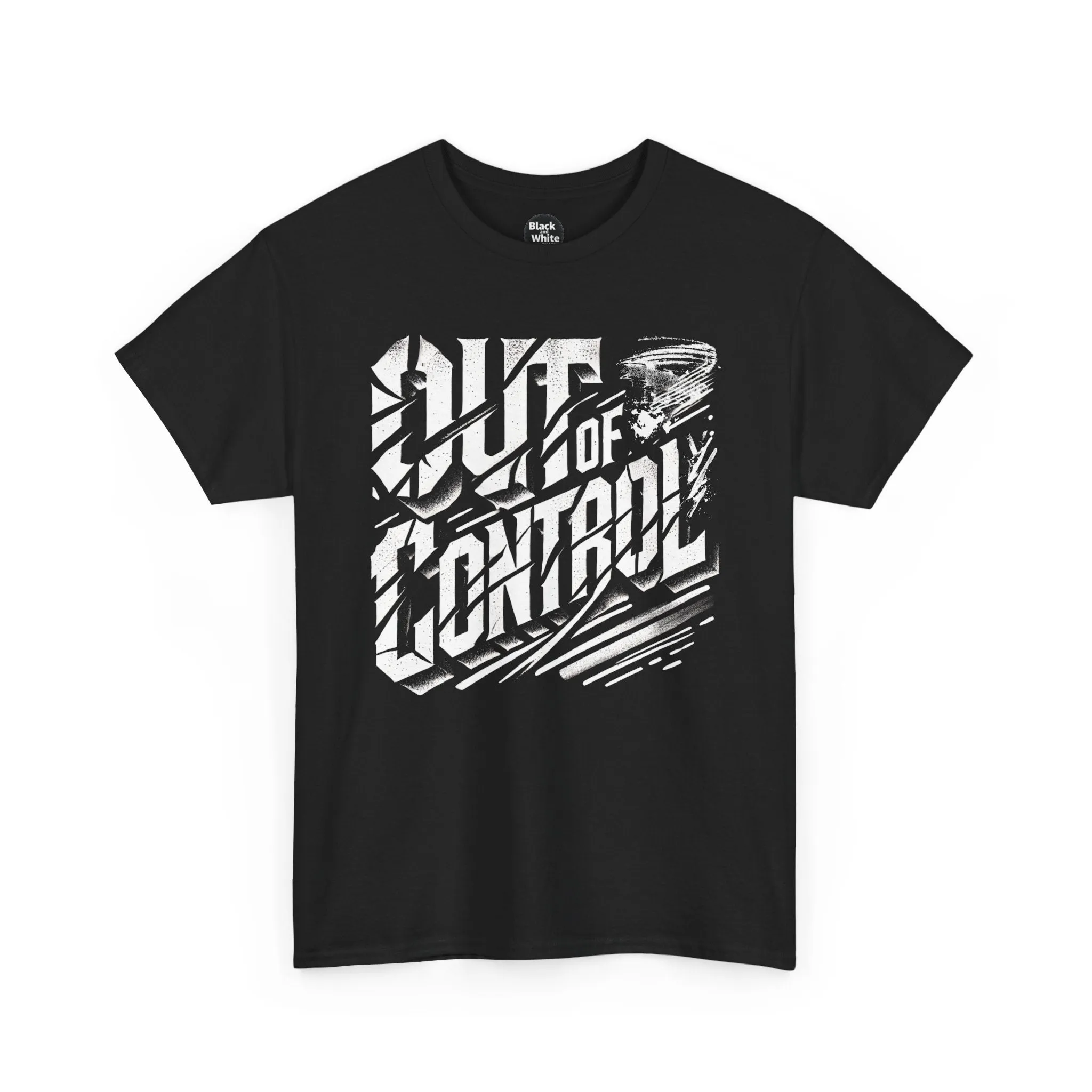 Out of Control Graphic Tee - Unisex Heavy Cotton T-Shirt, Edgy Streetwear, Aesthetic Statement Shirt, Music Festival Outfit, Trendy Casual Apparel