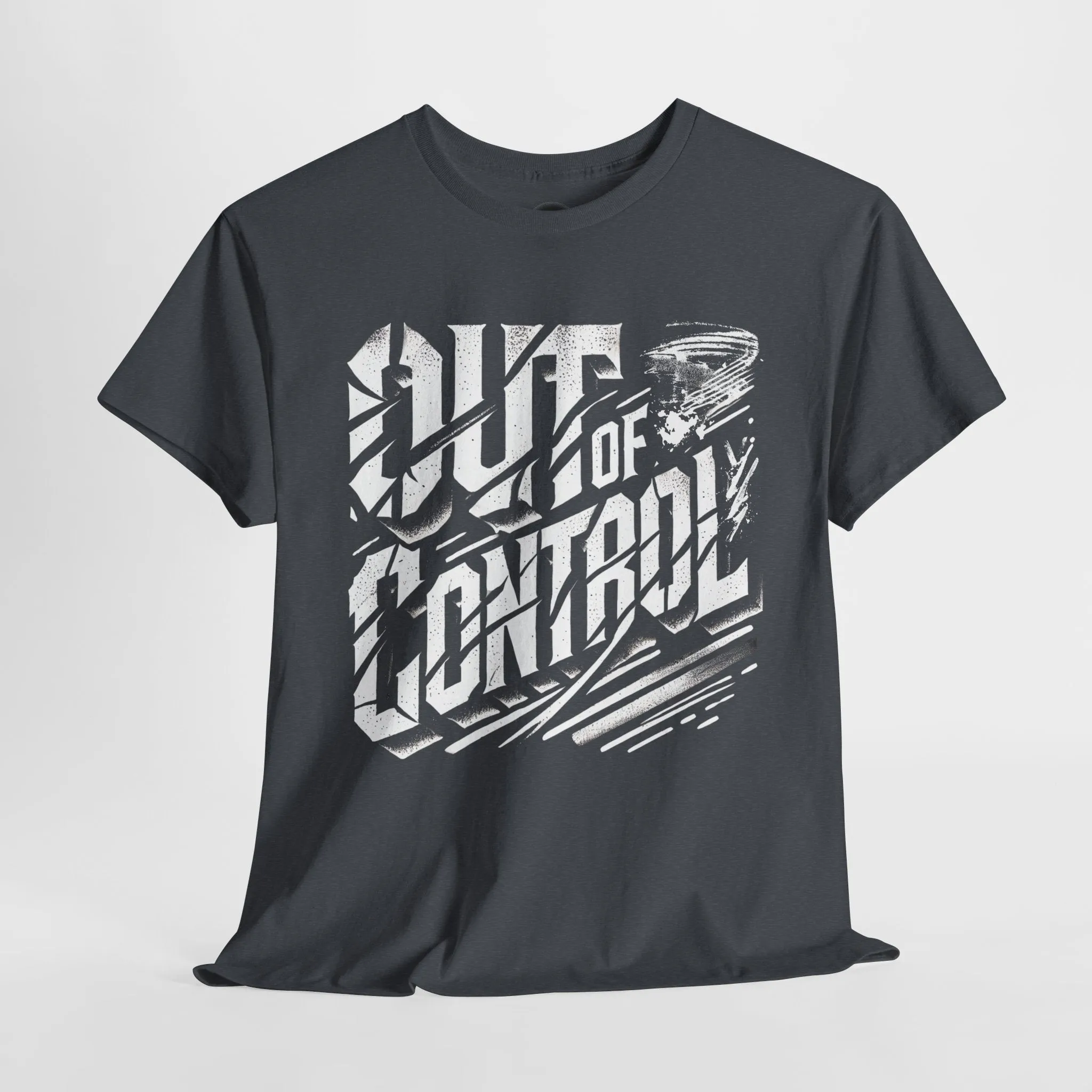 Out of Control Graphic Tee - Unisex Heavy Cotton T-Shirt, Edgy Streetwear, Aesthetic Statement Shirt, Music Festival Outfit, Trendy Casual Apparel