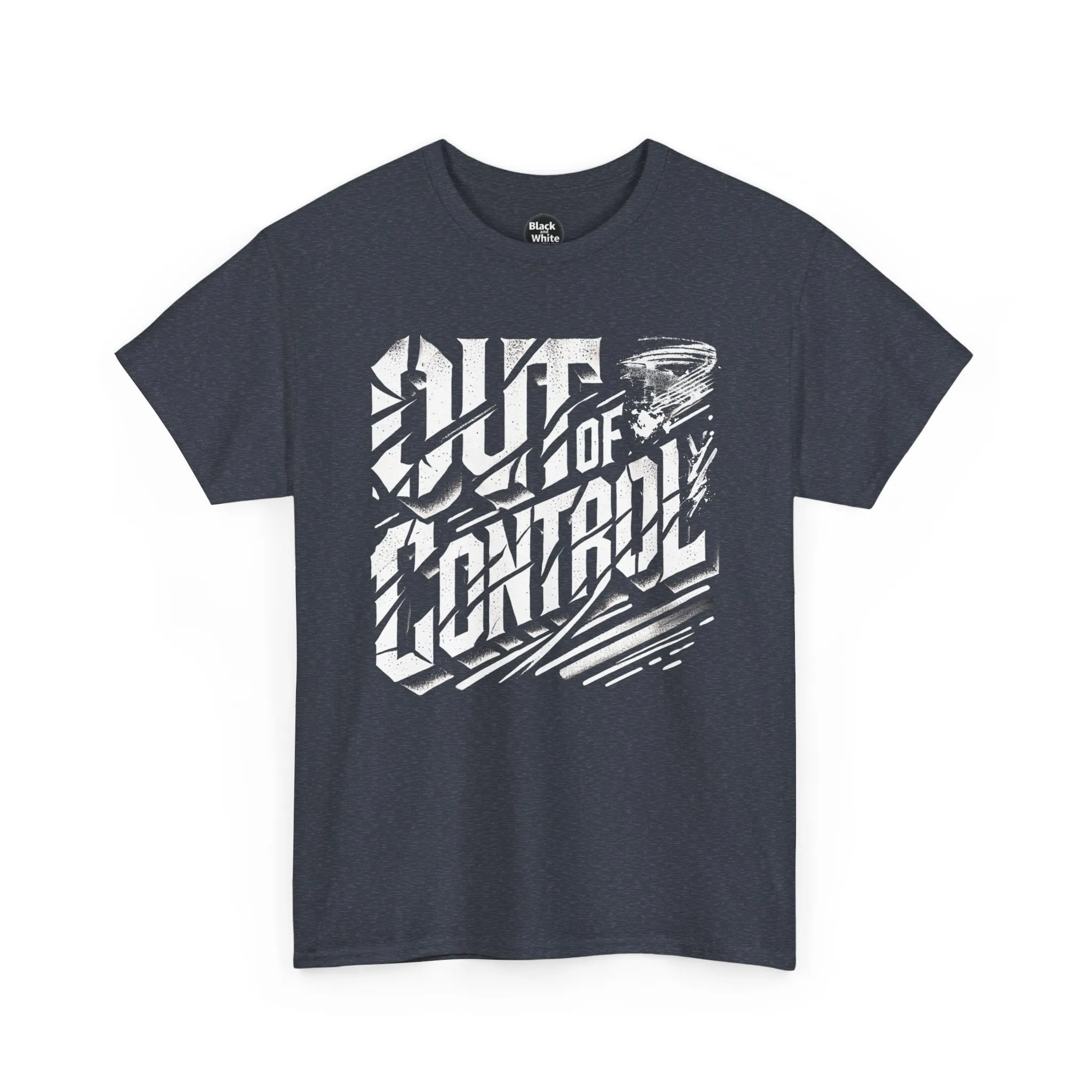 Out of Control Graphic Tee - Unisex Heavy Cotton T-Shirt, Edgy Streetwear, Aesthetic Statement Shirt, Music Festival Outfit, Trendy Casual Apparel
