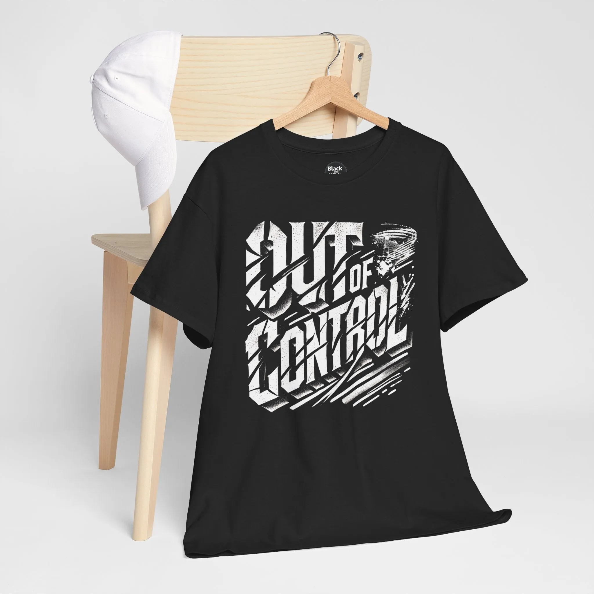 Out of Control Graphic Tee - Unisex Heavy Cotton T-Shirt, Edgy Streetwear, Aesthetic Statement Shirt, Music Festival Outfit, Trendy Casual Apparel