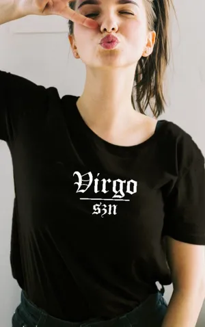 Virgo Szn Star Signs Season Black T-Shirt